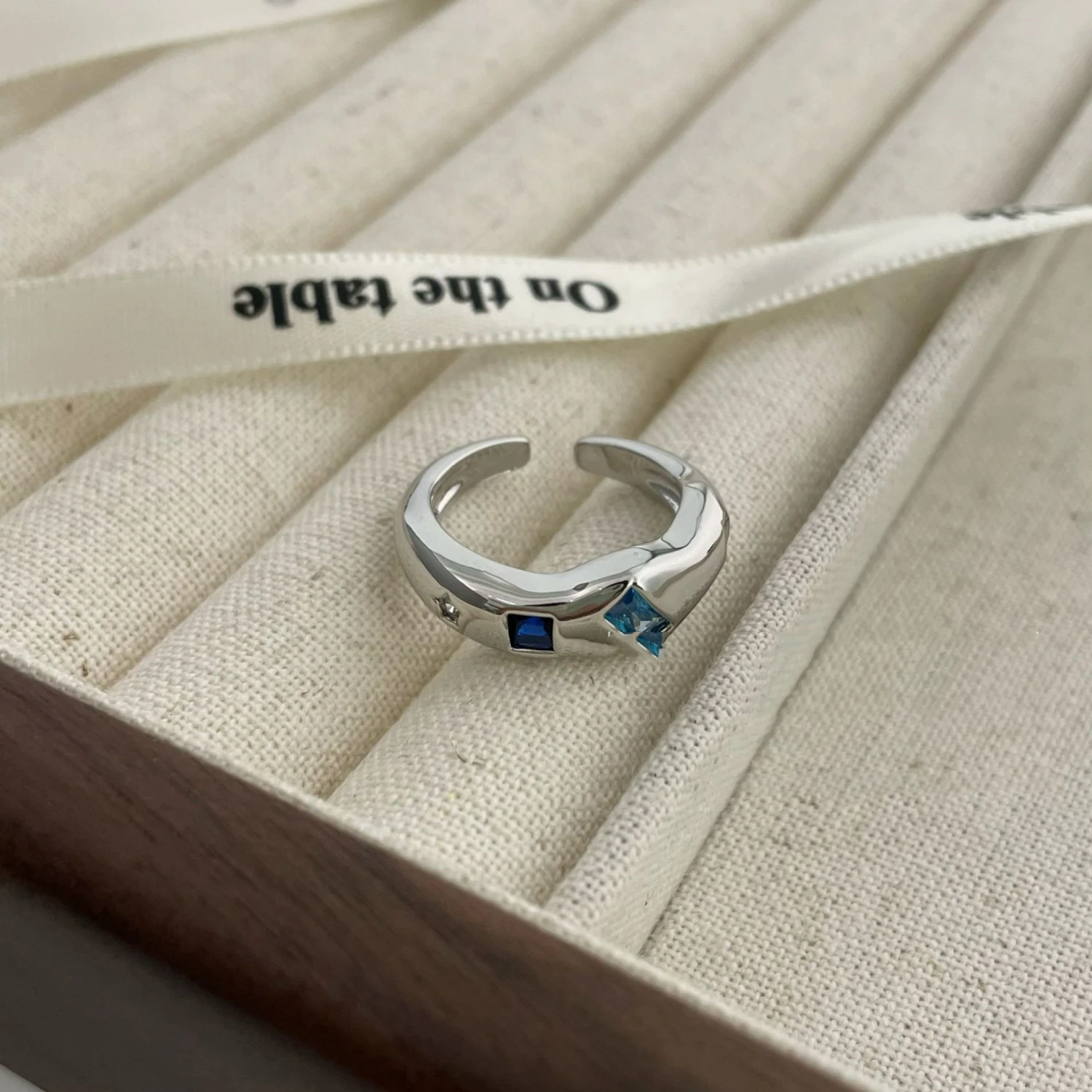 Sweet Small Colored Love Zircon Ring