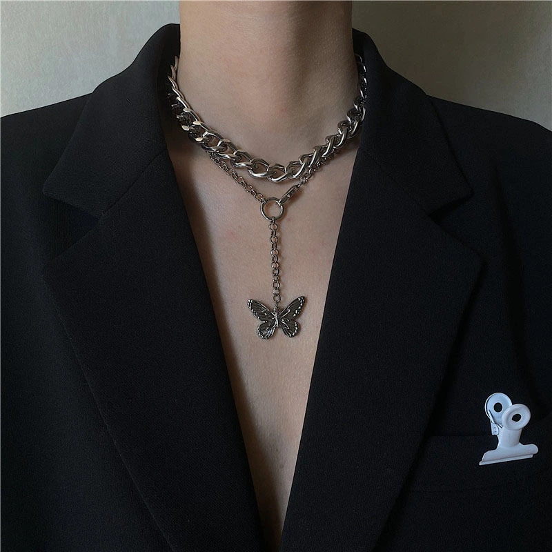 Fashion Personality Retro Butterfly Collar Chain