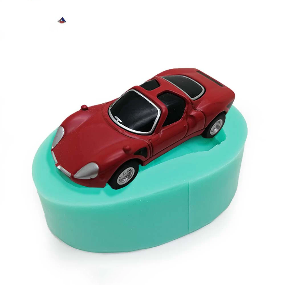 Small Racing Car Mold Silicone 3d Three-dimensional Creative Cake Decoration