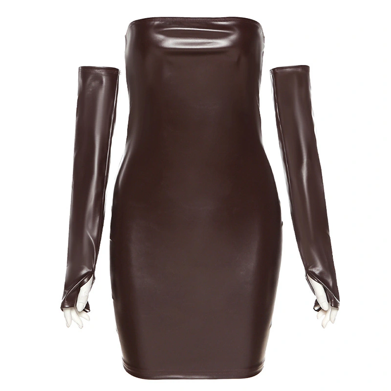 Women's New Fashion Design Off-neck Sheath Dress
