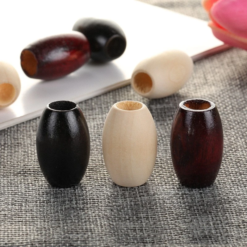 Large Hole Wooden Bead Cushion Door Curtain Accessories