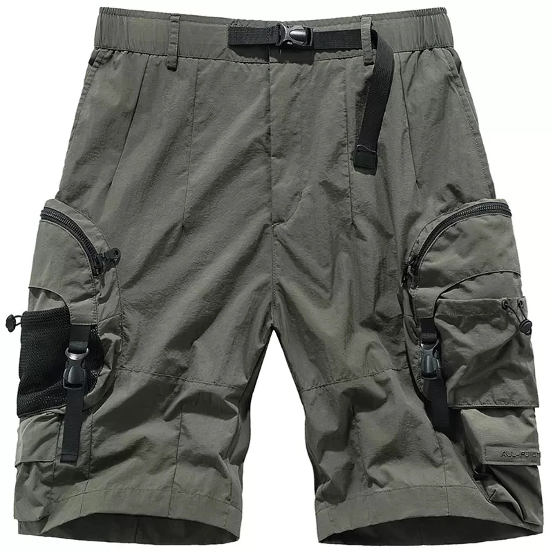 Men's Summer Loose Fitting Sports Quick Drying Casual Black Shorts