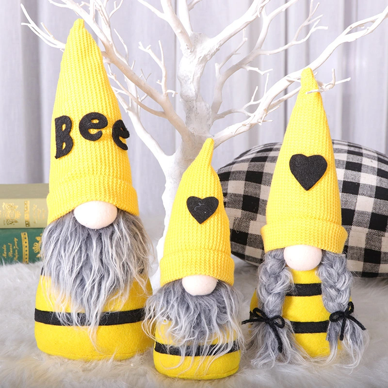 Knitted Plush Doll Bee Festival Decoration