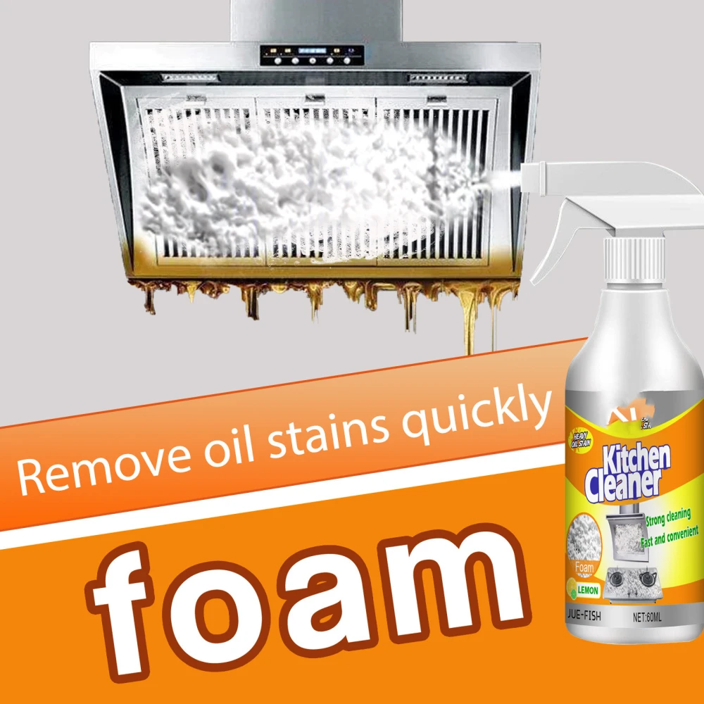 Kitchen Foamed Cleaner Household Range Hood Heavy Oil Foam