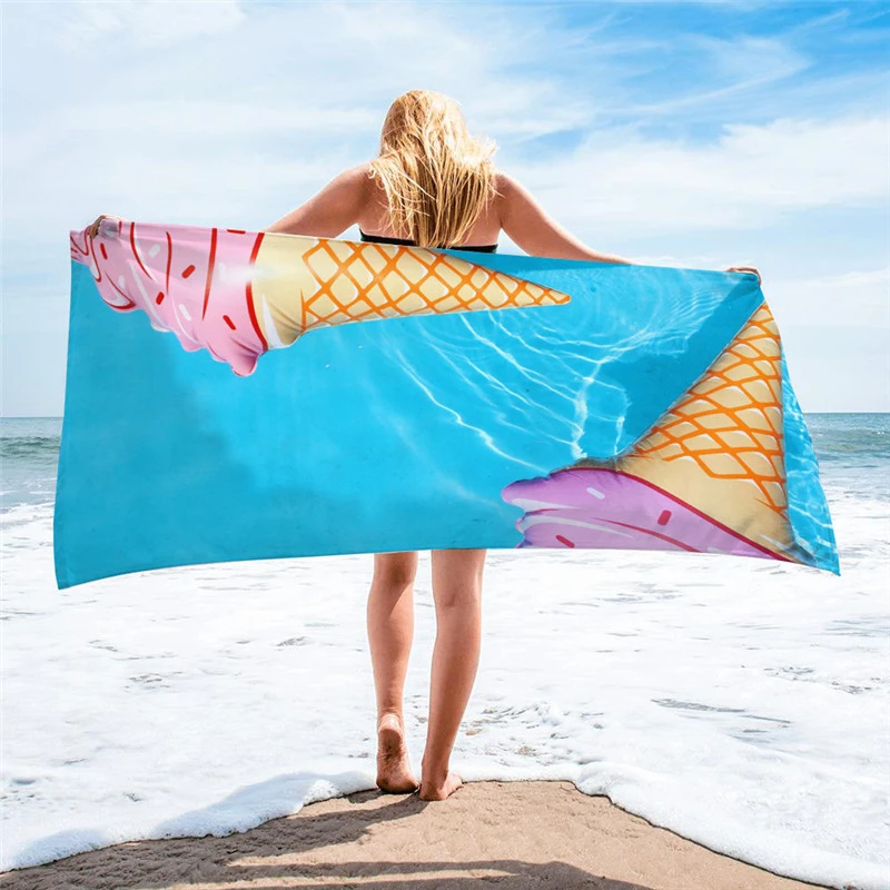 Summer Hot Sale Submarine Creature Turtle Fish Beach Towel