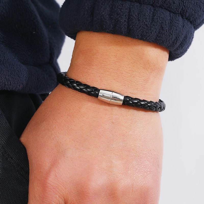 Simple Leather Multi-layer Woven Imitation Cowhide Bracelet