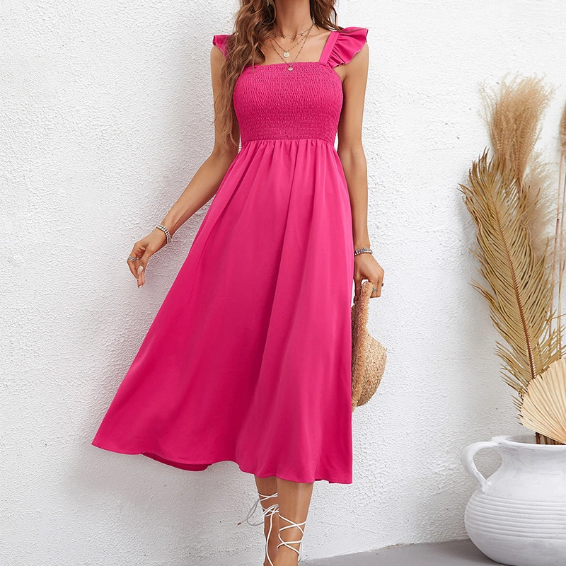Lace Sling High Waist Slim-fit Elegant Dress