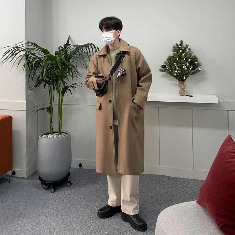 Woolen Coat Men's Long Autumn And Winter