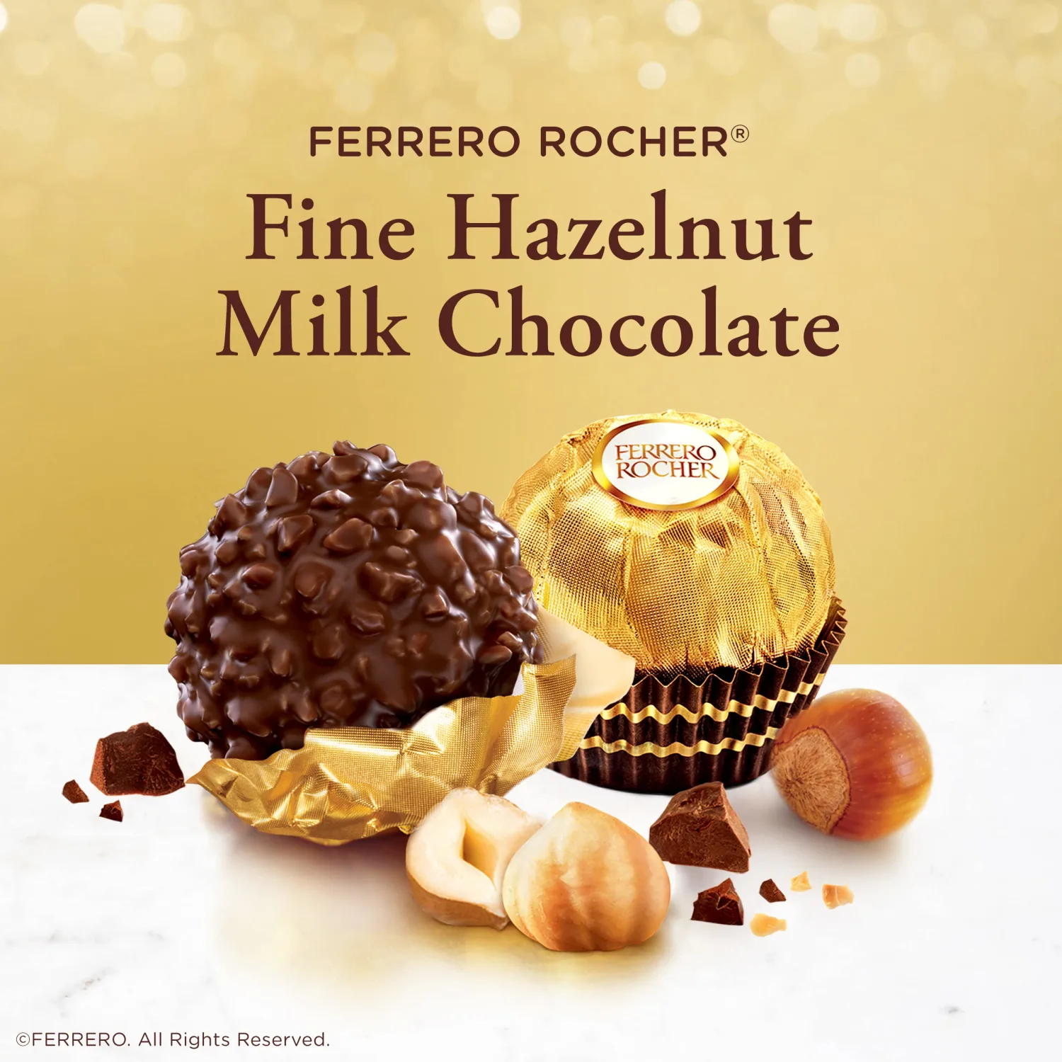 Ferrero Rocher Chocolate Gift Boxes, Ferrero Collection, Assorted Chocolate Candy, 2 Boxes, 19.6 oz total