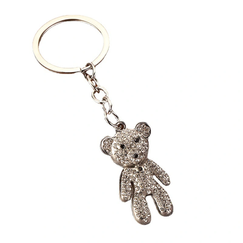 Diamond Bear Keychain Pendant