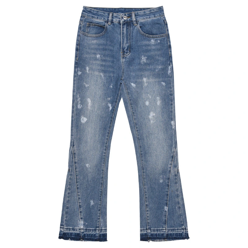 American High Street Draping Fried Street Jeans Men