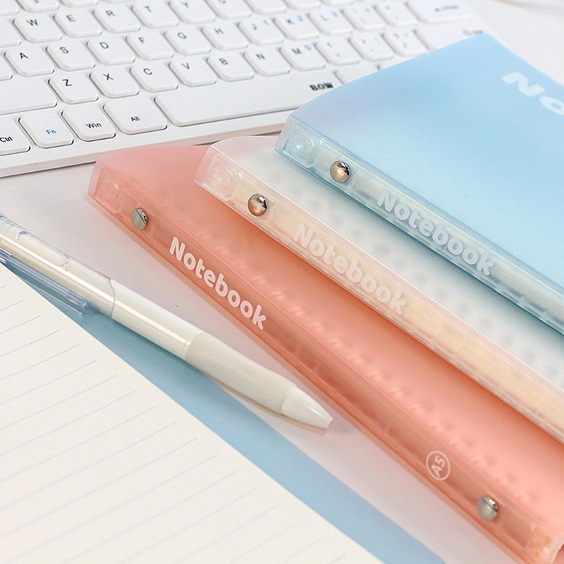 Soft 10 Hole Hand Free Removable Simple Notebook