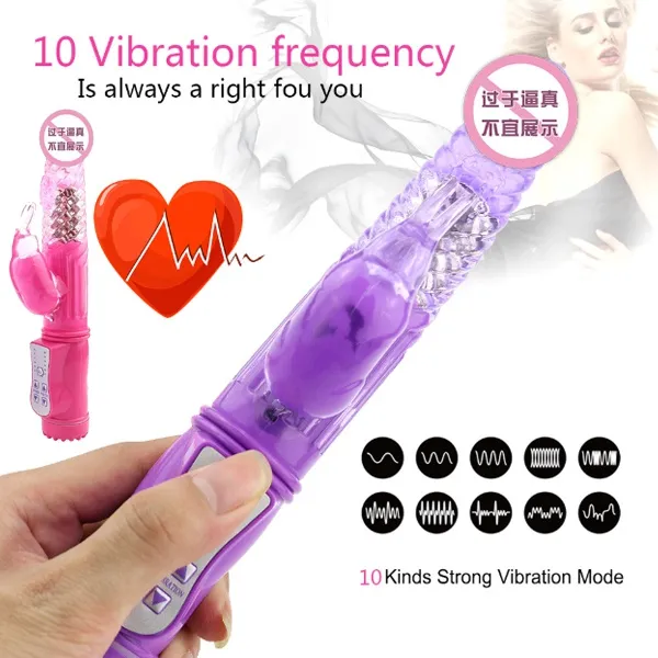 Multi Modes Jack Rabbit Vibrator for Women Vibration&Rotation G Spot Vibrator Sex Product Endless Pleasure Thrusting Adult Sex Toy for Female