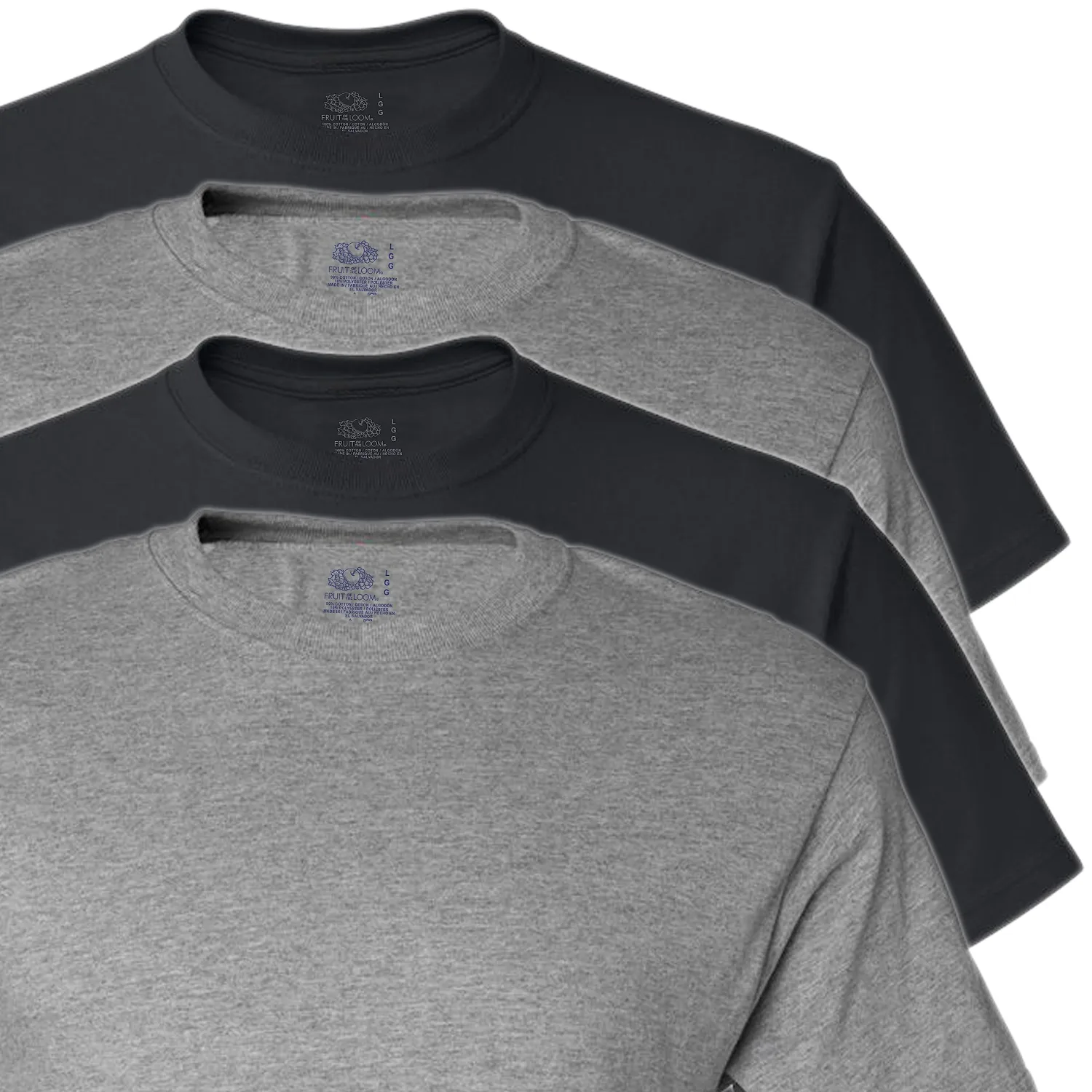 Fruit of the Loom Men's Crew Neck T-Shirt Multipack