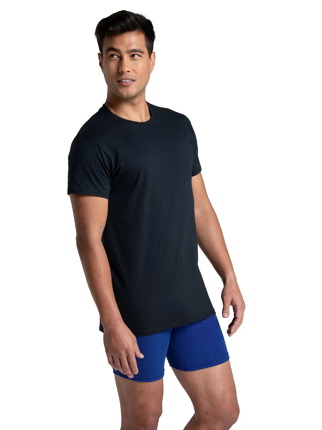 Fruit of the Loom Men's Eversoft Cotton Stay Tucked Crew T-Shirt