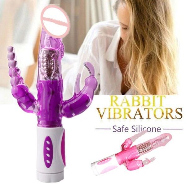 Rabbit Vibrator 360 Rotating Dildo Vibrator Sex Toys For Adults Woman Masturbator Clitoris Stimulator Anal Plug Vagina Massage