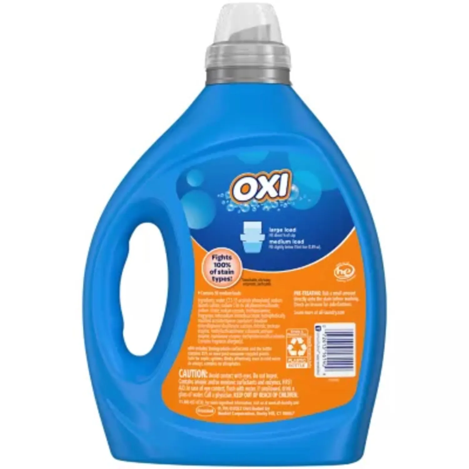 all Laundry Detergent Liquid, Fights Tough Stains with OXI Power, High Efficiency Compatible, 2X Concentrated, 90 Loads