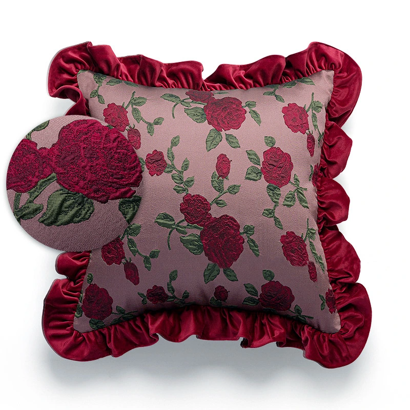 Living Room Vintage Ruffled Sofa Cushion