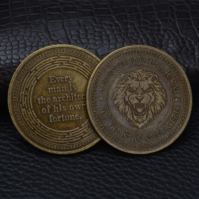 Architect Antique Relief Lion Coins