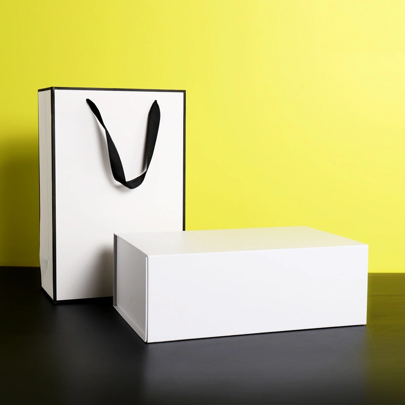 Black And White Folding Storage Flip-top Shoe Box