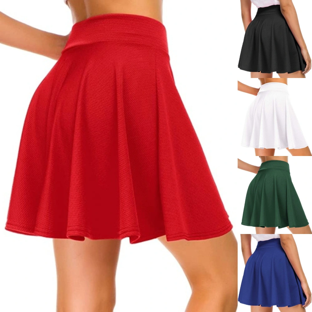 Women's Basic Solid Color Casual Skirt