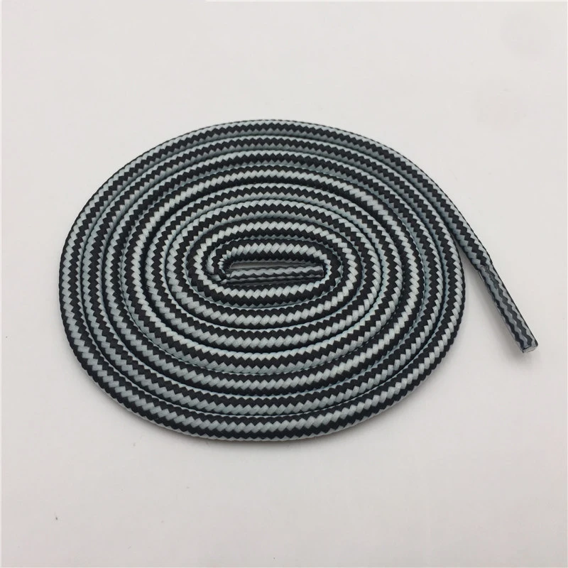 Two-tone Striped Polyester Round Laces