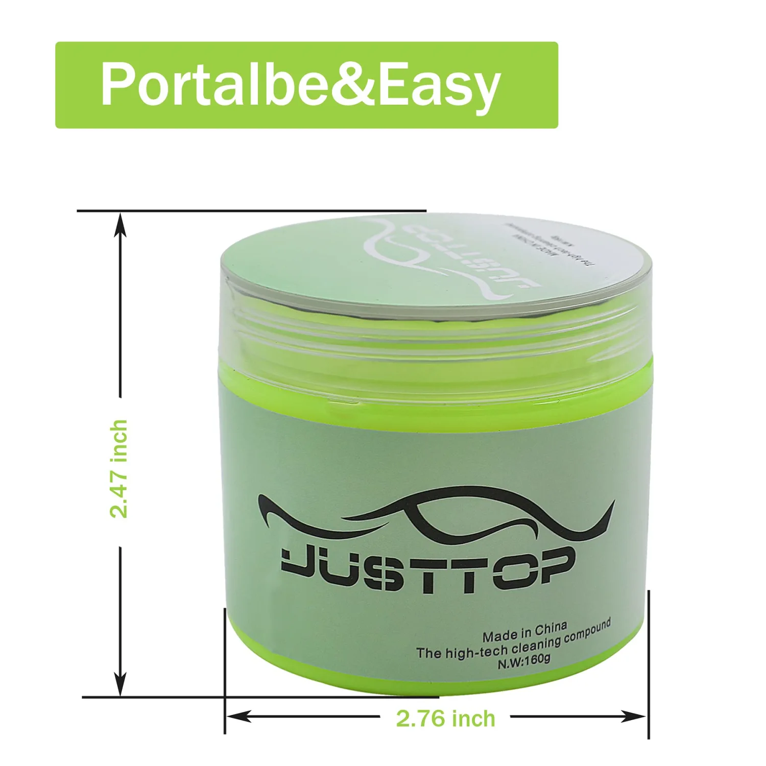 JUSTTOP Universal Cleaning Gel for Car, Detailing Putty Gel Detail Tools Car Interior Cleaner Laptop Cleaner
