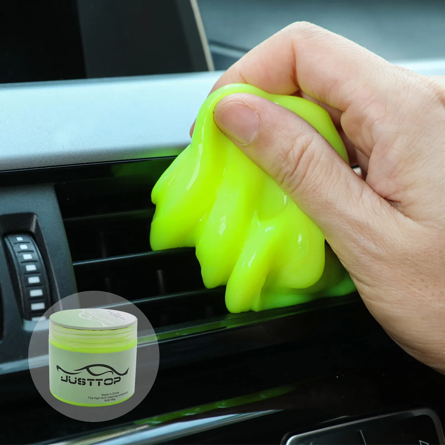 JUSTTOP Universal Cleaning Gel for Car, Detailing Putty Gel Detail Tools Car Interior Cleaner Laptop Cleaner