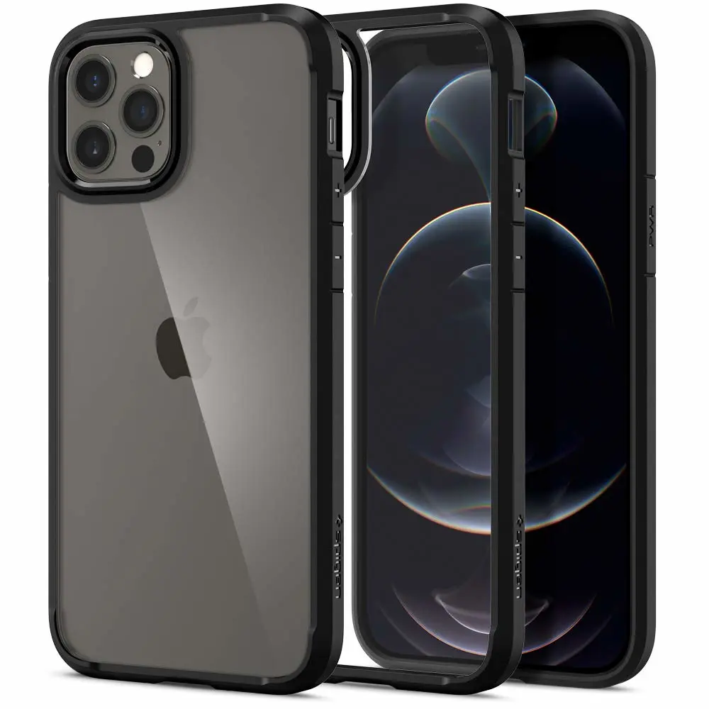 Spigen Ultra Hybrid Designed for iPhone 12 Case (2020) / Designed for iPhone 12 Pro Case (2020) - Matte Black