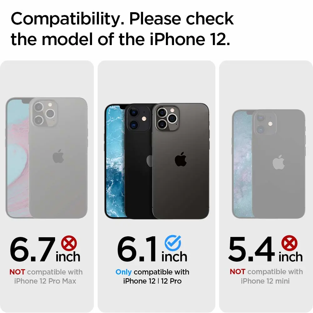 Spigen Ultra Hybrid Designed for iPhone 12 Case (2020) / Designed for iPhone 12 Pro Case (2020) - Matte Black