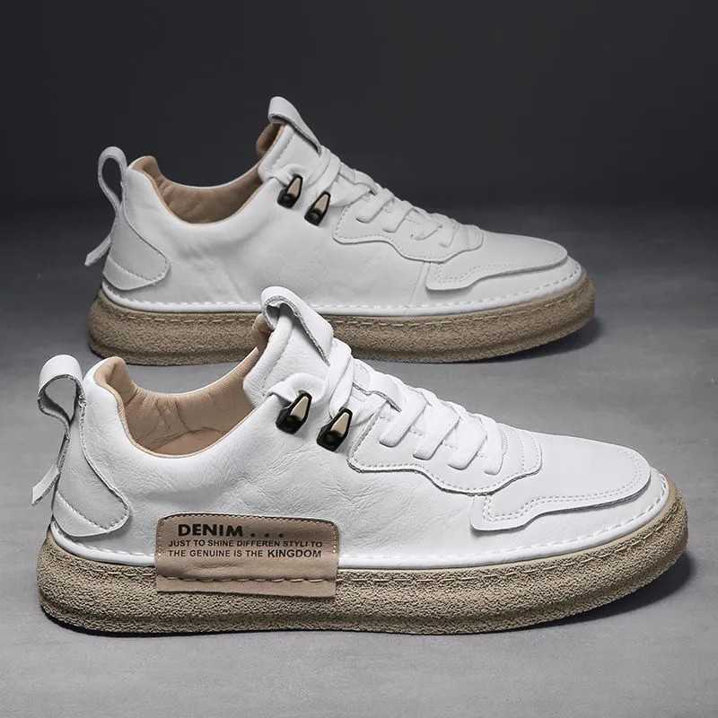 Men's Winter White Shoes Sports And Leisure Flat