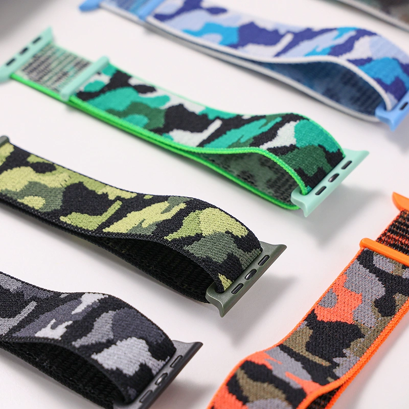 Woven Camouflage Nylon Loop Sports Creative Watch Strap