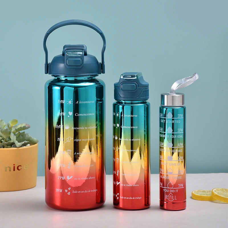 Gradient Plastic Cup With Scale UV Plating