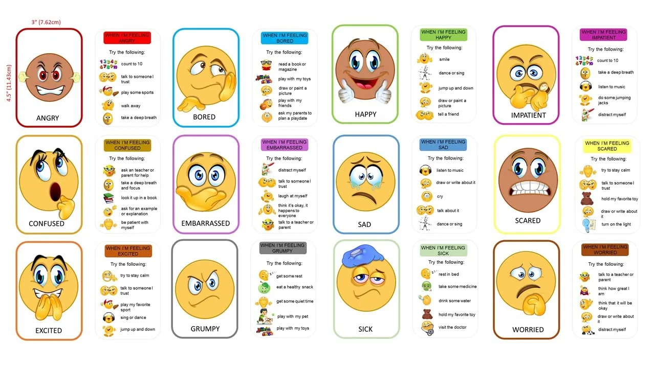 Thought-Spot: Emotions Canvas Activity Set; Social Activity Game; Make Faces, Describe/Express Feelings; 2 Canvases; 12 Double-Sided/Emotion Cards, 55pc Facial Expressions; Preschool Kids Ages 3+