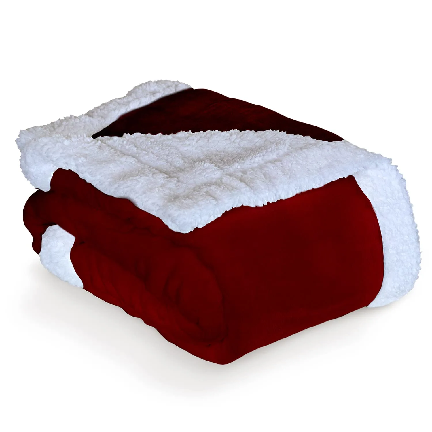 Everlasting Comfort Sherpa Fleece Blanket - 20% Thicker Than Other Soft Blankets &Throws, Dual Sided 260GSM - Reversible, Plush, Cozy, Fuzzy, Warm, Large Shareable Sherpa Throw Blankets (50x65 in)