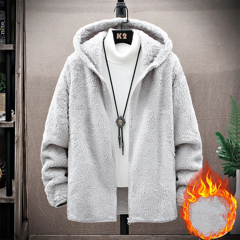 Grain Wool Lamb Wool Men's Sweater Jacket