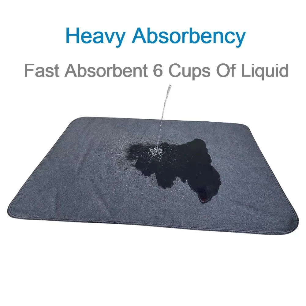 2PCS Washable Puppy Pads 36" x 41", Upgrade Non-Slip Dog Pee Pads with High Soaks, Reusable,Waterproof for Training,Whelping,Housebreaking, Incontinence,for Fence, Playpen, Kennel, Crate