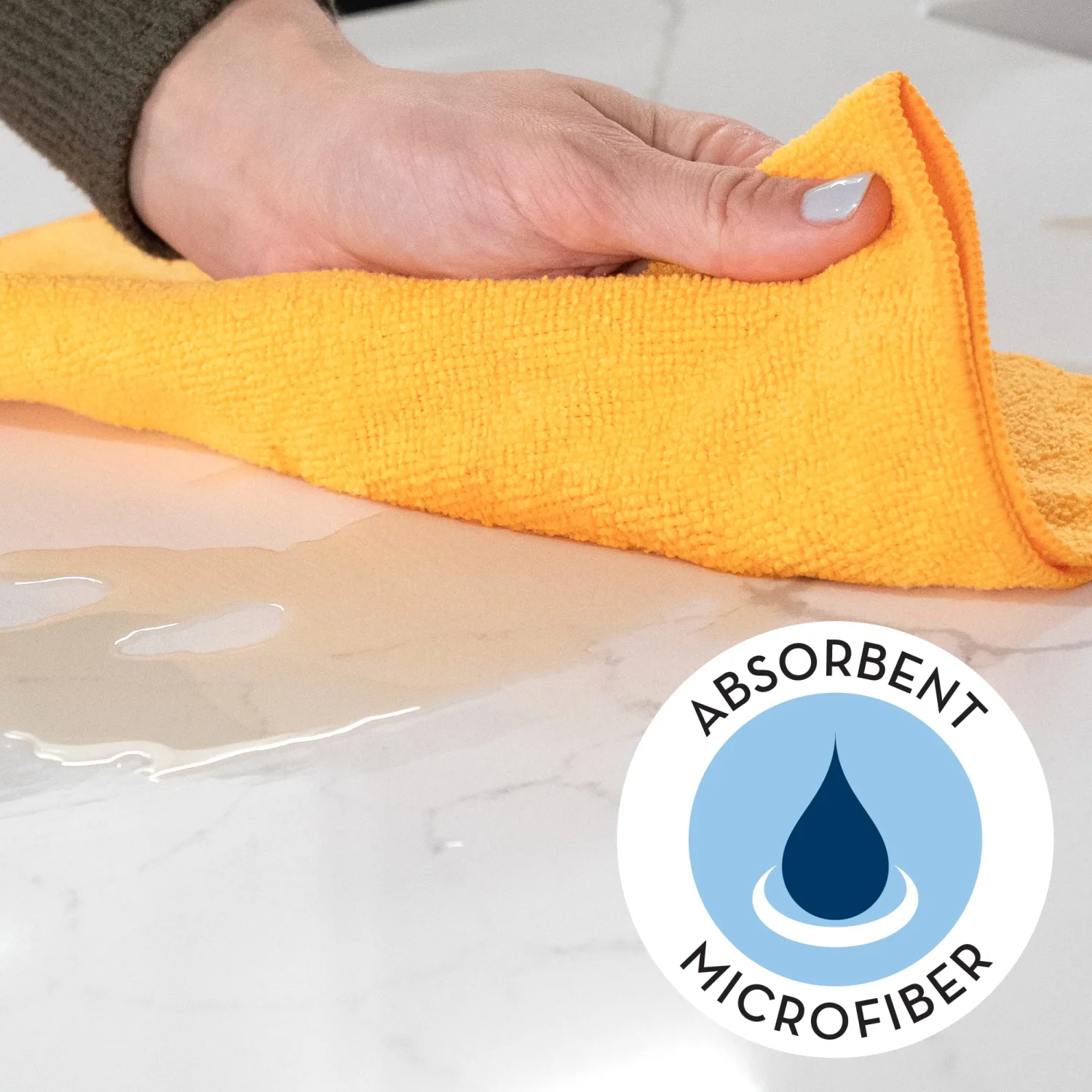 S&T INC. 100 Pack Microfiber Cleaning Cloth, Bulk Towels for Home, Reusable Microfiber Towels for Cars, Cleaning Rags, Assorted, 11.5 Inches x 11.5 Inches, 100 Count