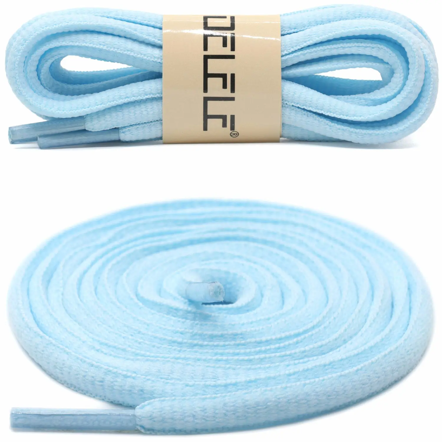 DELELE 2Pair Oval Shoes laces 42 Colors Half Round 1/4" Athletic ShoeLaces for Sport/Running Shoes Shoe Strings