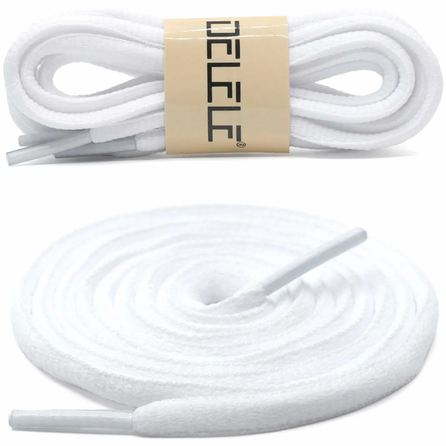 DELELE 2Pair Oval Shoes laces 42 Colors Half Round 1/4" Athletic ShoeLaces for Sport/Running Shoes Shoe Strings