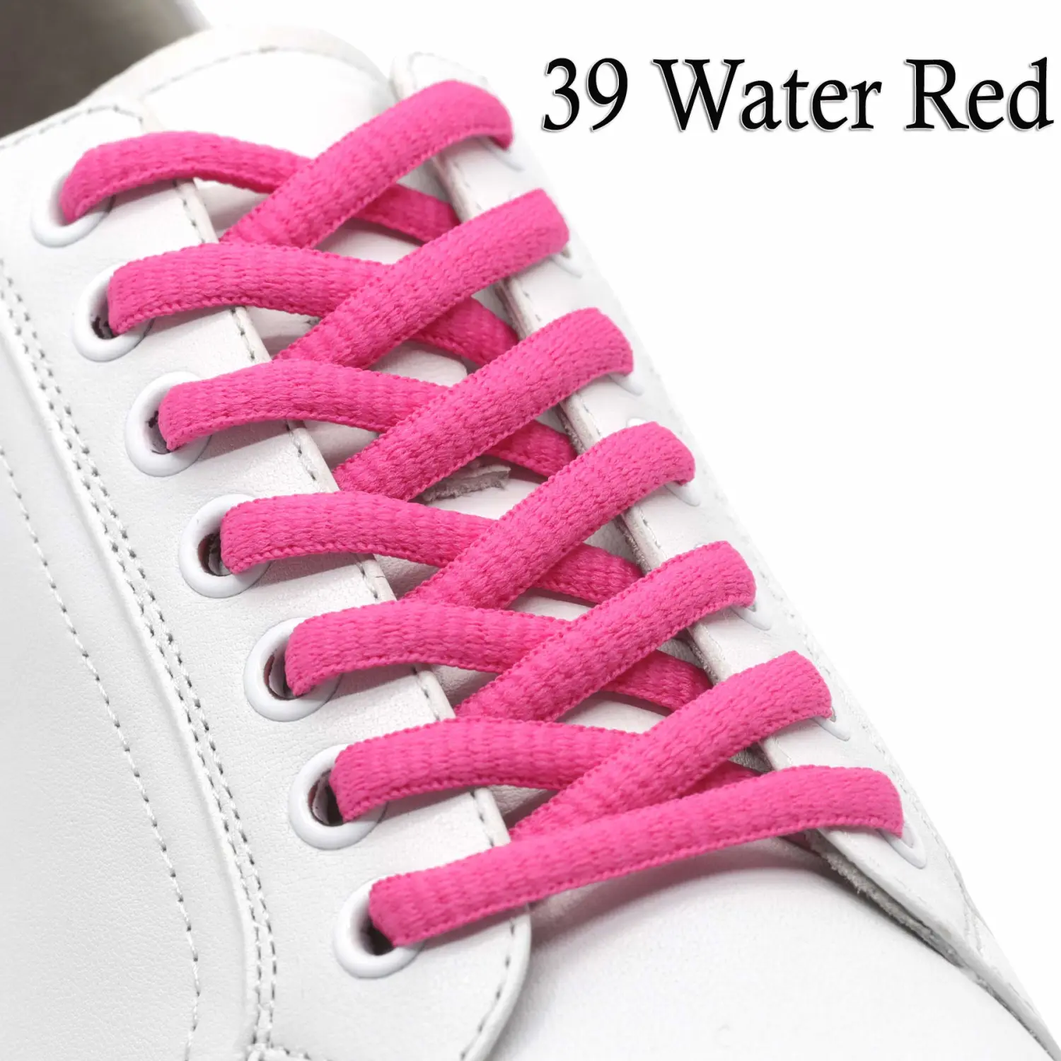 DELELE 2Pair Oval Shoes laces 42 Colors Half Round 1/4" Athletic ShoeLaces for Sport/Running Shoes Shoe Strings