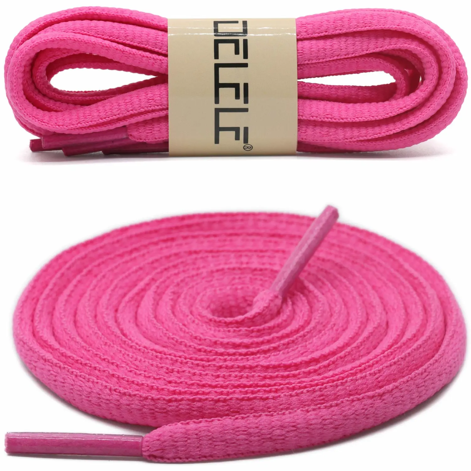 DELELE 2Pair Oval Shoes laces 42 Colors Half Round 1/4" Athletic ShoeLaces for Sport/Running Shoes Shoe Strings