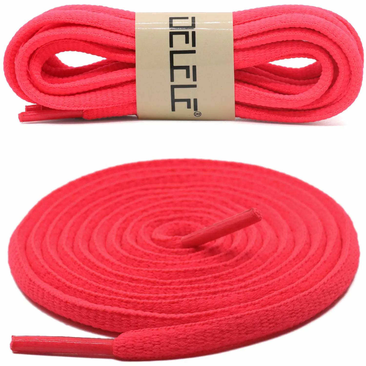 DELELE 2Pair Oval Shoes laces 42 Colors Half Round 1/4" Athletic ShoeLaces for Sport/Running Shoes Shoe Strings