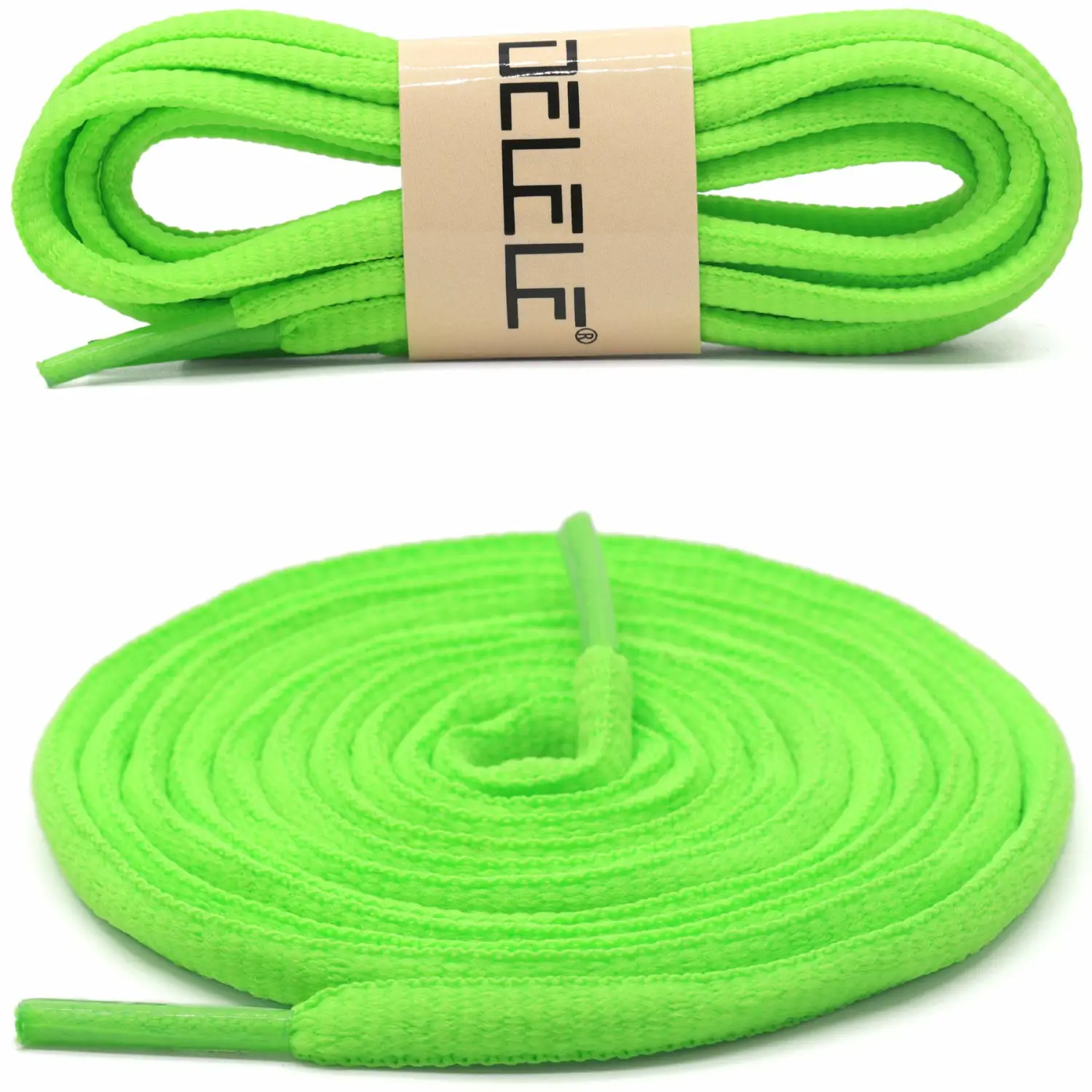DELELE 2Pair Oval Shoes laces 42 Colors Half Round 1/4" Athletic ShoeLaces for Sport/Running Shoes Shoe Strings