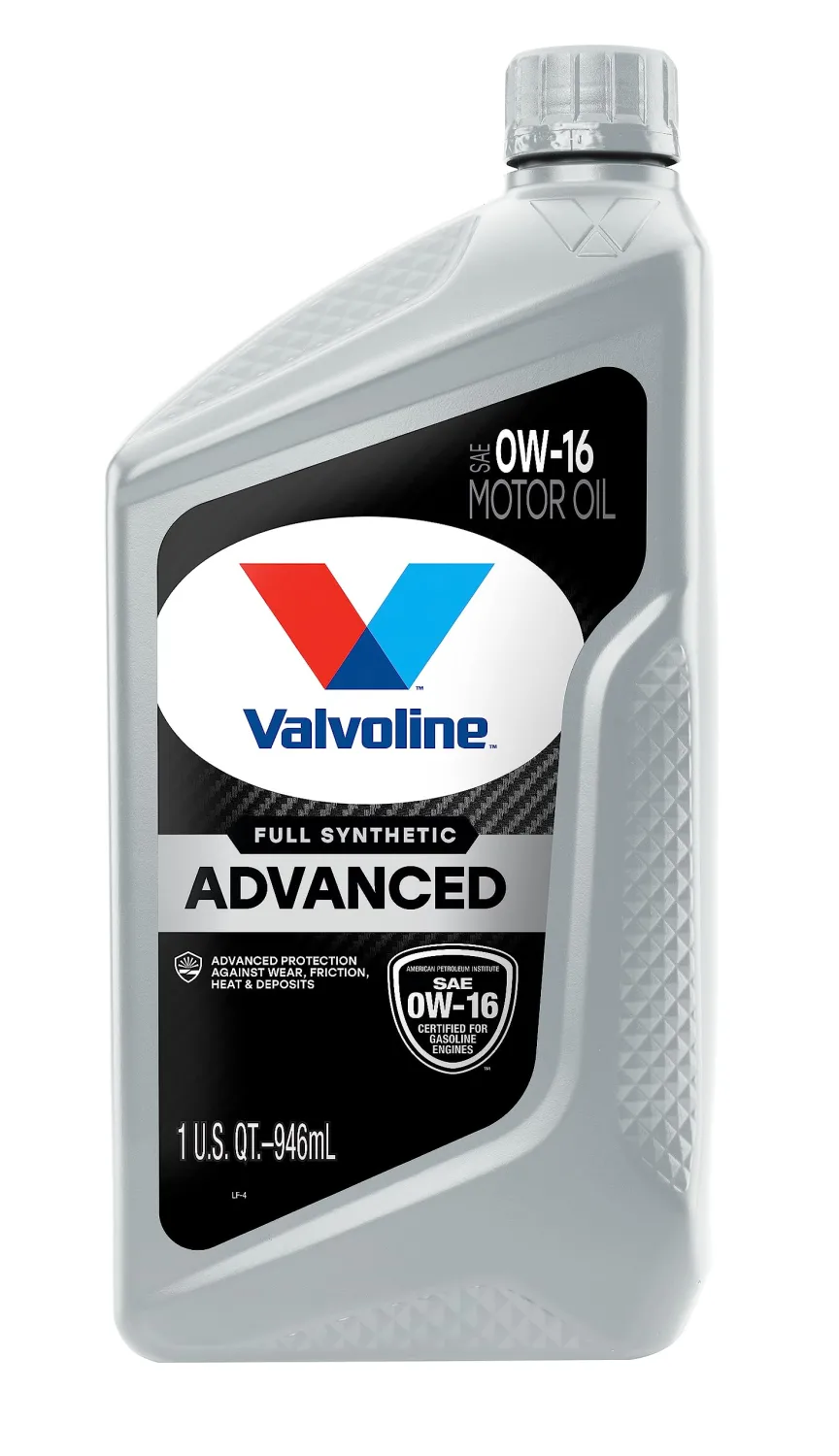 Valvoline Advanced Full Synthetic SAE 0W-16 Motor Oil 1 QT