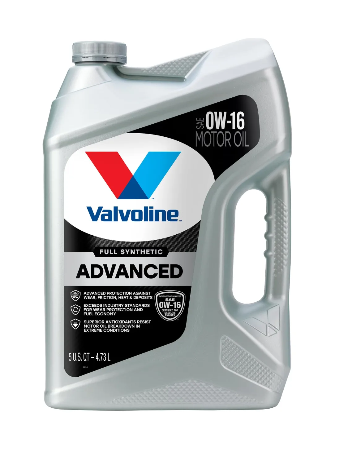 Valvoline Advanced Full Synthetic SAE 0W-16 Motor Oil 5 QT