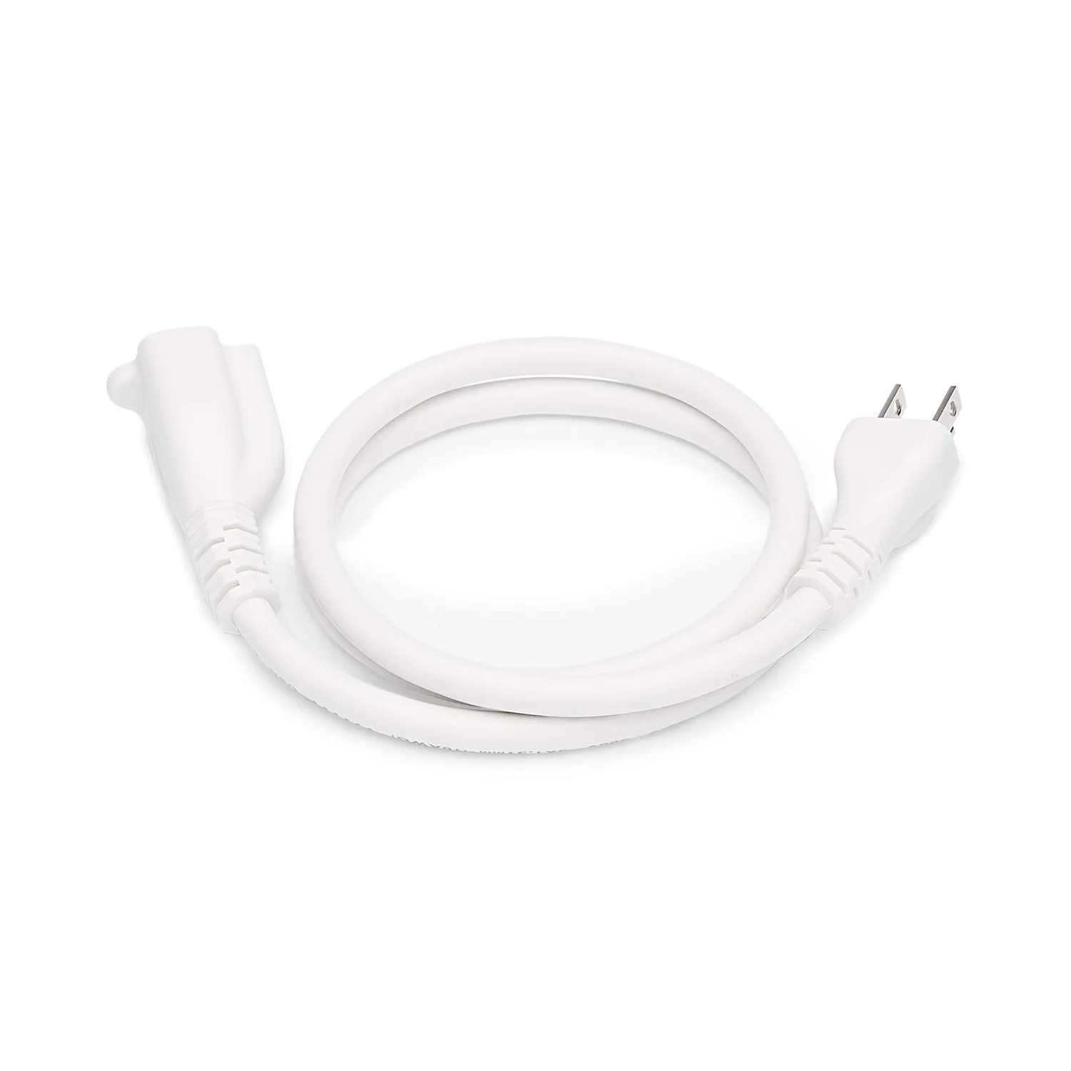 Amazon Basics Extension Cord, 13 Amps, 125V, 3 Foot, White - Pack of 2