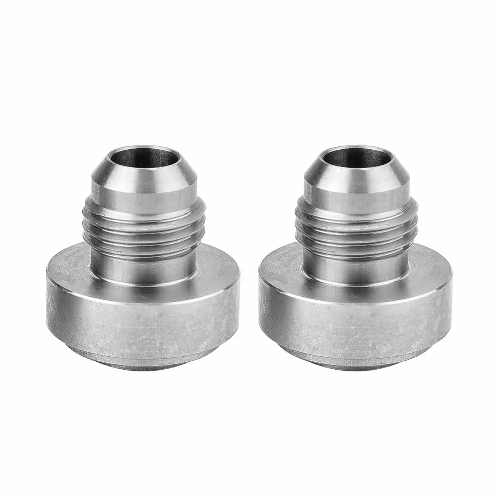 EVIL ENERGY Male 6AN Weld on Bung Fitting Stainless Steel 2Pcs