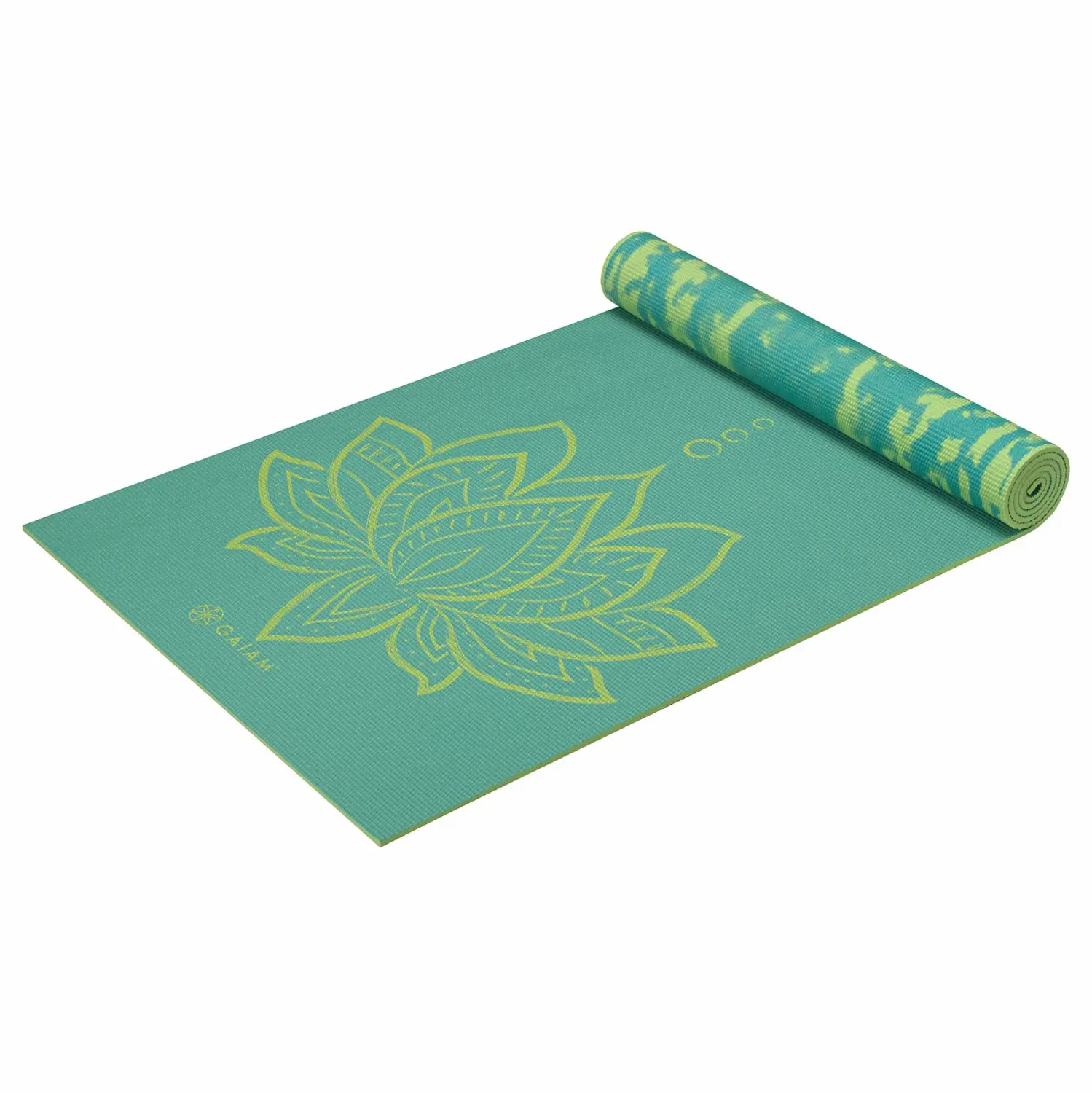 Gaiam Yoga Mat - Premium 6mm Print Reversible Extra Thick Non Slip Exercise & Fitness Mat for All Types of Yoga, Pilates & Floor Workouts (68" x 24" x 6mm Thick)