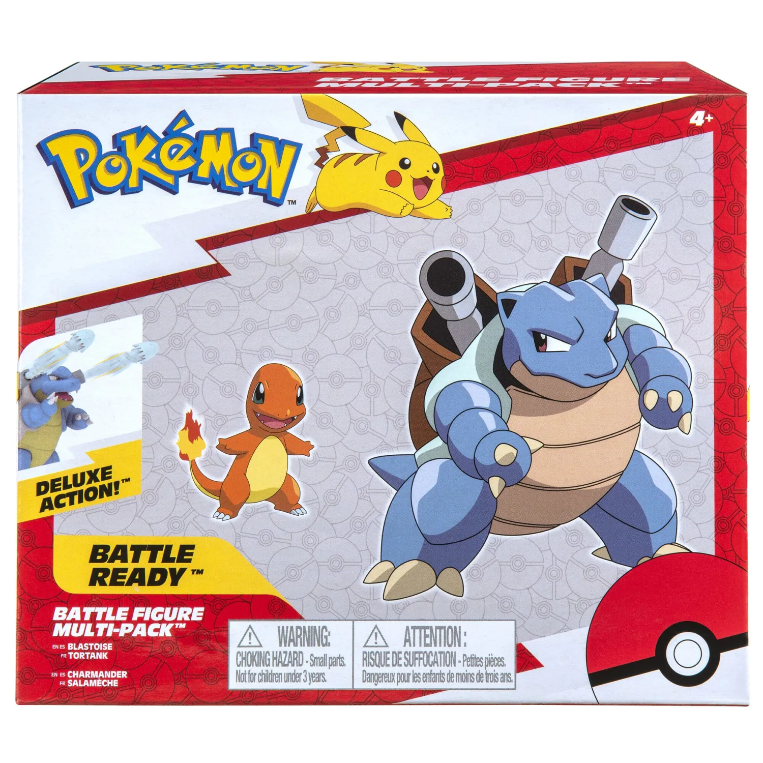 Pokemon Battle Figure 2 Pack Blastoise & Charmander - 4.5-inch Blastoise, 2-inch Charmander Figure - Toys for Kids and Pokémon Fans - Amazon Exclusive